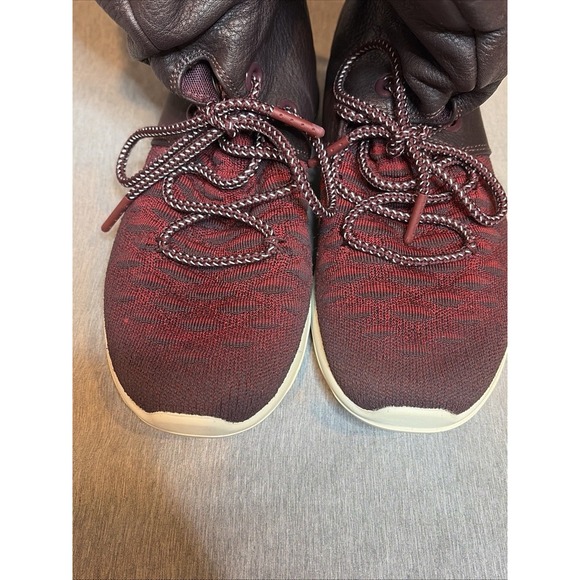 Women's Nike Roshe Two HI Flyknit Sneaker Boot, 861708 600 Sz  6 Deep burgundy - Picture 10 of 14
